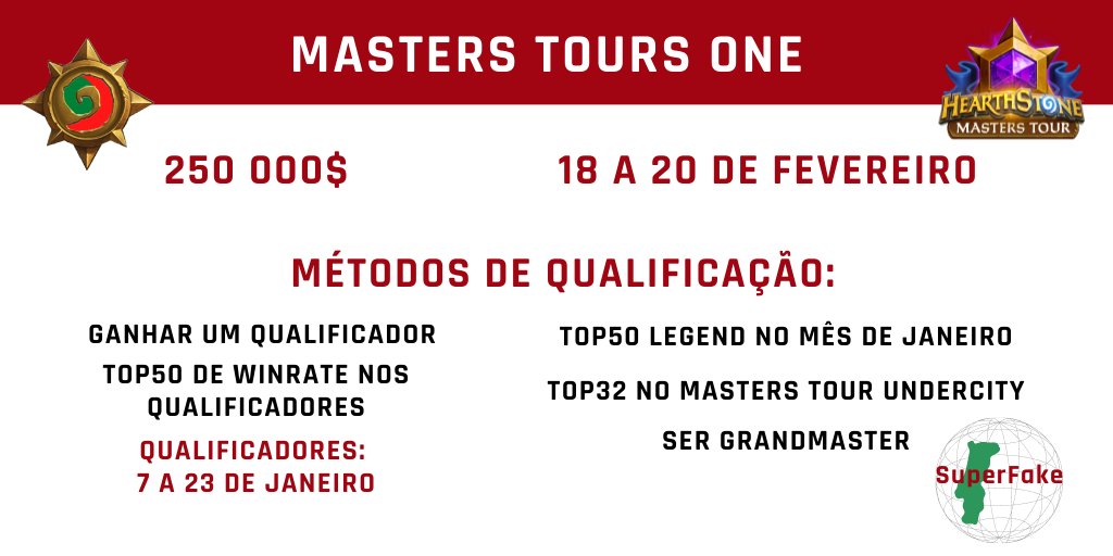 hearthstone_pt's tweet photo. O período de qualificação para o primeiro MT do ano já começou e #Portugal já tem o fantástico @SuperFakeHS a representar a nossa nação! 🇵🇹

Descobre como te podes qualificar 👇
Link para os qualificadores:https://t.co/uHdkL2euZT

Boa sorte!
#HearthstonePT🇵🇹 @HSesports #HSE2022 https://t.co/scURaHPkaA