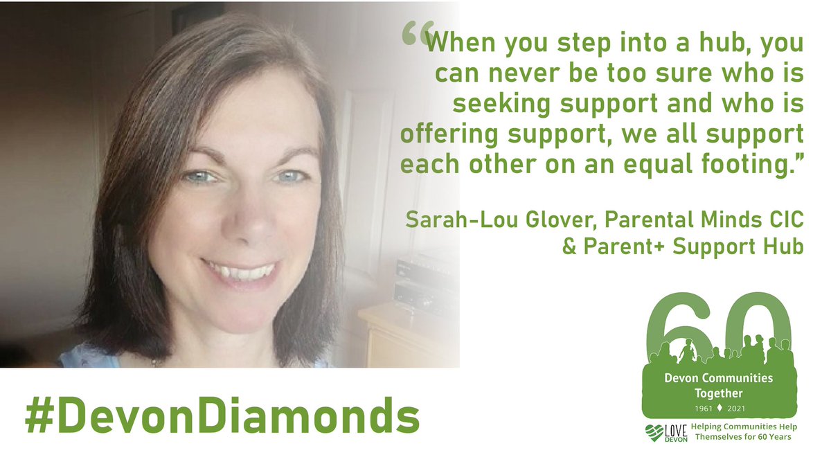 DevComsTogether's tweet photo. The latest of our #DevonDiamonds is Sarah-Lou Glover of @MindsParental, who has made a huge impact with her work in supporting parents & caregivers who are helping others with mental health challenges. Read her story here: https://t.co/zzQsAbgwYS #DevonDiamond https://t.co/0jWBJSl4h6