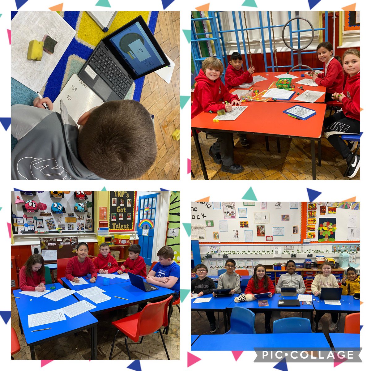 TerraceRoad's tweet photo. It has been a lovely morning with the Robins who have been so excited to be back in school. Here are a few of them enjoying their mental maths carousel! #TRPnum #TRPRobins https://t.co/EbFdhEnOTI