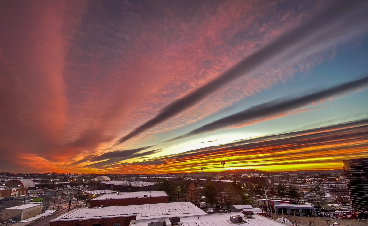 A gorgeous sunrise over the Ivy City neighborhood in DC <a href="/capitalweather/">Capital Weather Gang</a> <a href="/PoPville/">PoPville</a> <a href="/sunset_wx/">Sunset Weather</a> <a href="/photoEphemeris/">Photo Ephemeris</a>