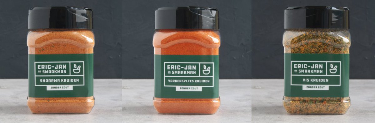 Nieuwe kruidenmixen zonder zout bij Eric-Jan de Smaakman smakelijketenzonderzout.nl/news/196/249/N…