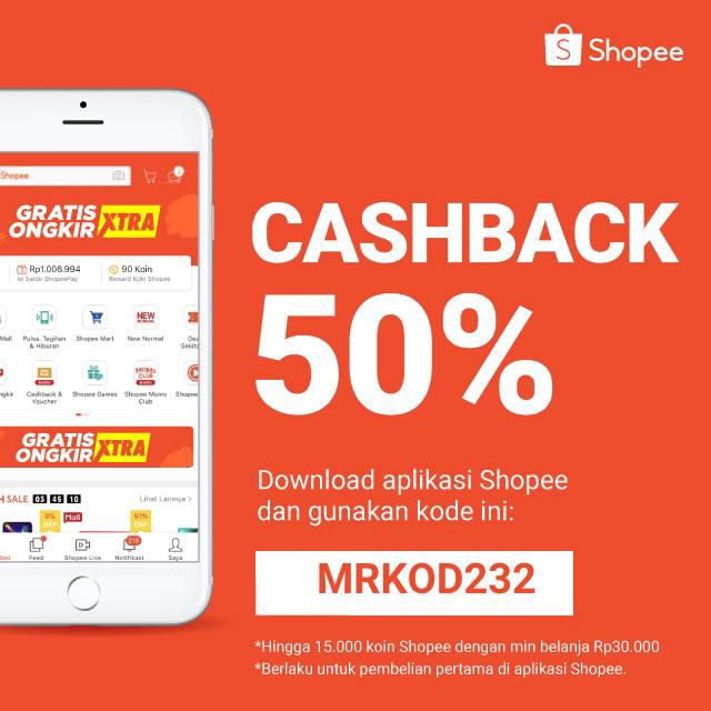 RafiPing's tweet photo. Dapatkan Cashback 50% untuk pembelian pertamamu dengan kode: MRKOD232. Yuk, download aplikasi Shopee sekarang dan nikmati belanja dengan gratis ongkir! https://t.co/tSCryw7W8V https://t.co/H6LhV7UKl5