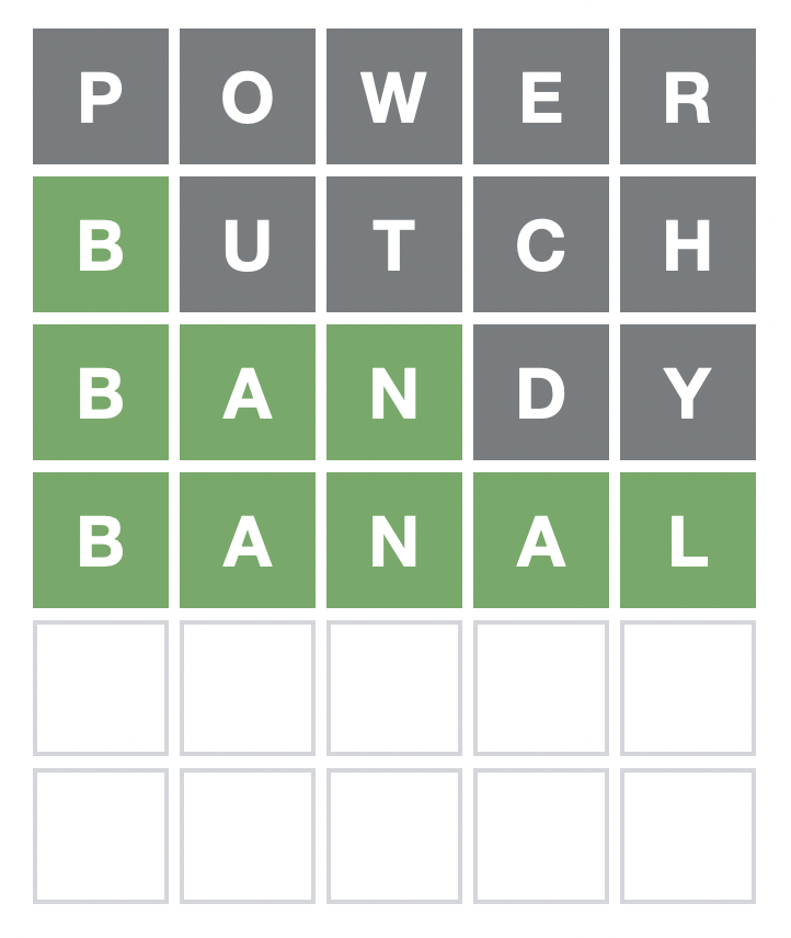 First try on Wordle... next please #wordle