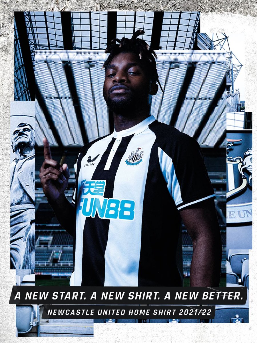 The_Kitsman's tweet photo. 📷 The 𝗖 𝗔 𝗦 𝗧 𝗢 𝗥 𝗘 art director @Lee_Rosney designed a uniformed set of kit launch imagery for their teams last season. I really admired his work and the way he was able to include that personality of the kit/club into the promotional work.

⚫️⚪️ Newcastle https://t.co/vM8yz71rxn