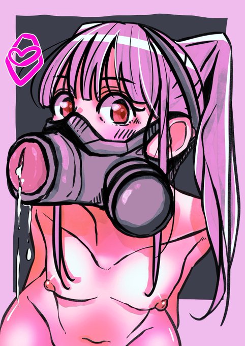 rkgkオナホ装着ガスマスク 