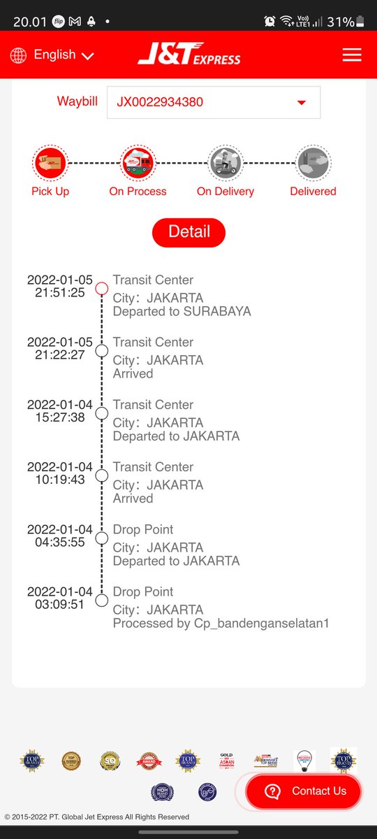 windsNet's tweet image. Kirimannya lama dan informasinya lama update @jntexpressid