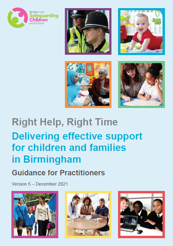 BirminghamLSCP's tweet photo. Do you work with Children, Young People &amp; Families in Birmingham? Have you downloaded the refreshed Right Help, Right Time, version 5, December 2021 guidance?
@penny_thompson
  #SafeguardingIsEveryonesBusiness #RHRT
https://t.co/Mf61n775Yb https://t.co/r9sbS2zn8x