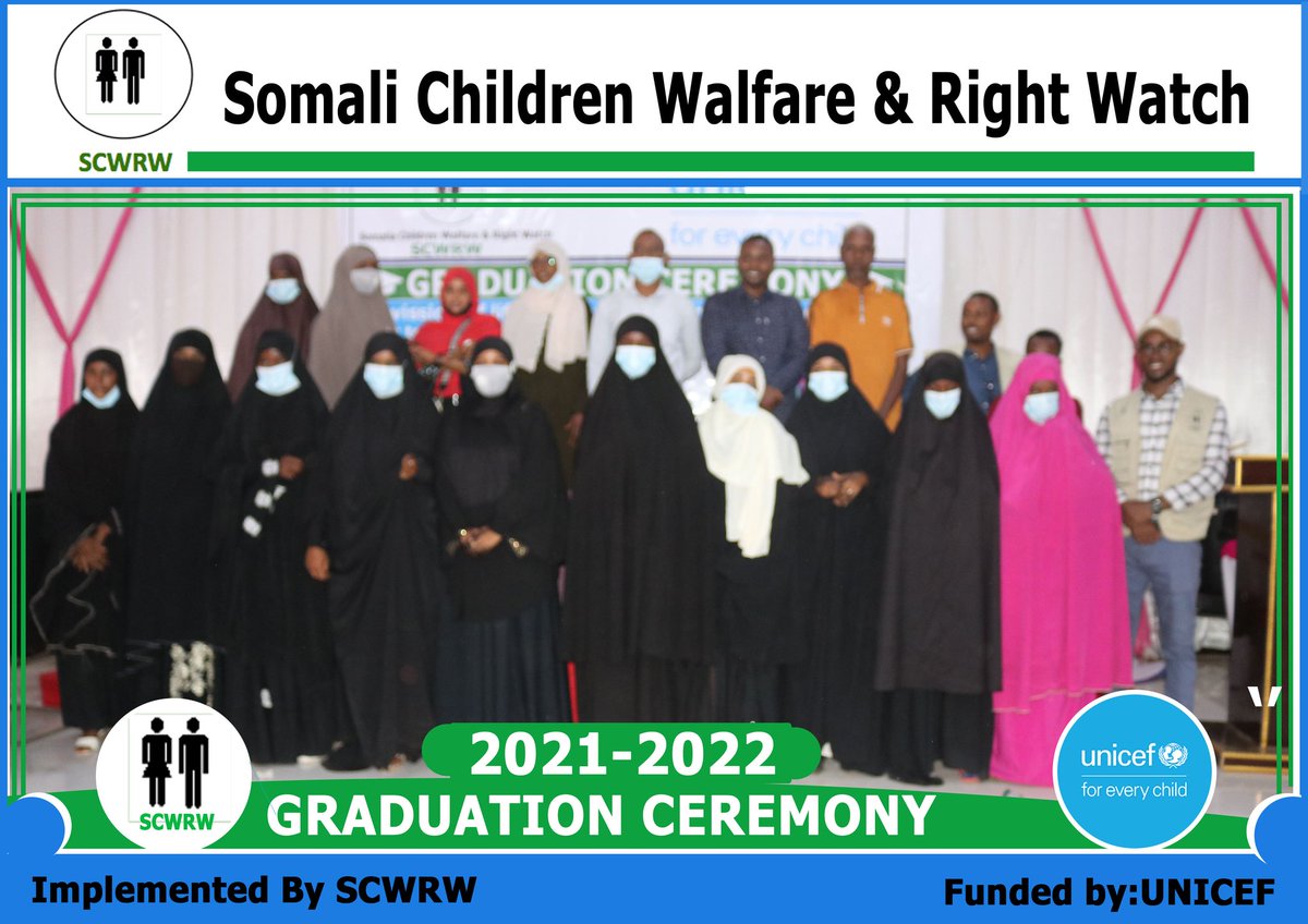 ScwrwS's tweet photo. Graduation Ceremony of 50 Vulnerable girls and women(Technical and Vocational Education and Training)trainees following the completion of a 6 month's intensive course offered by #SCWRW , a project funded by #UNICEF . https://t.co/OxTleIl8Zd