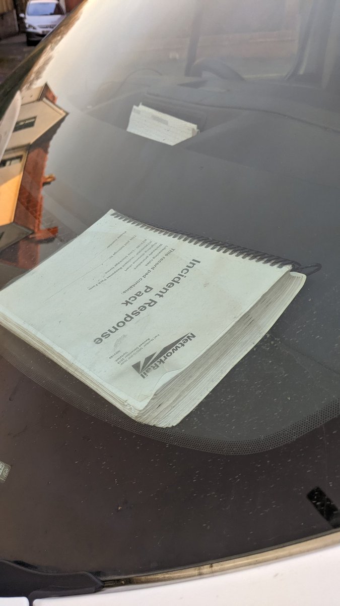 Markianperry's tweet photo. @networkrail Staggering stupidity of network rail worker on the A495 at Whittington crossing today completely blocking footpath. When approached he said his line manager told him to park there (whose name I did not need to know!). https://t.co/skh0gkpJNw
