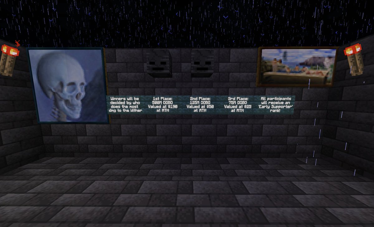 Our first event is happening this Saturday, at 5PM EST! Here's a sneak peek of the maze that will be used for the event and the prizes. More details about the event and prizes will be shared soon! #DOBO #NFT #BSC #Minecraft #Crypto #BNB #Bitcoin #BTC #Metaverse #Ethereum