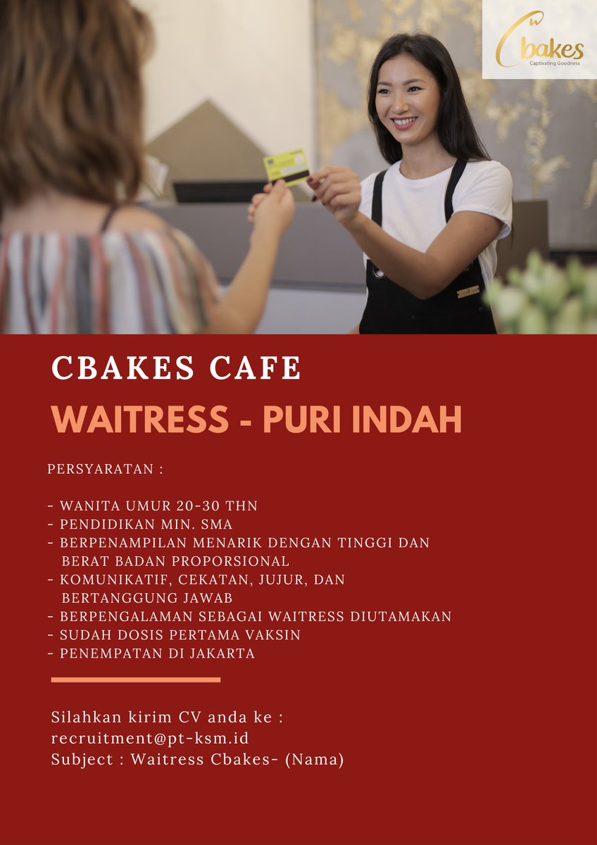 CareerKusuma's tweet photo. Info Loker !
We're hiring. Join us!

#lokertangerang https://t.co/jt4hT7rSqV