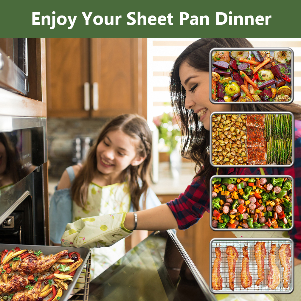 Perfect toaster oven pans for baking dinners, dozens of cookies, vegetables, cakes, chicken, or bacon in your oven.
👉amzn.to/3m4fVi4
#rottay #bakingsheet #coolingrack #cook #baking