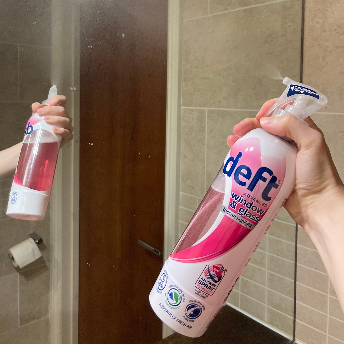 DeftClean's tweet photo. "I am in love with the constant spray functionality, I've never used a cleaning product like it. It gives full even coverage that isn't too heavy. It smells amazing and is fantastic value for money, I highly recommend it."

- Emily, Colchester

#cleaningtips #deft #arthritis ⁠ https://t.co/xcOxAV1AUx