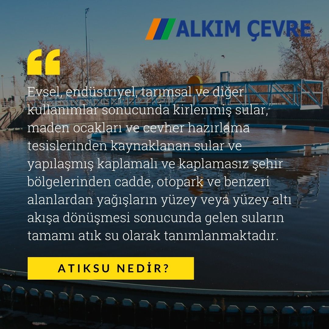 Su hayattır. Atıksu arıtma ise ikinci şanstır. Suyumuza ikinci şansı verelim. 
alkimcevre.com.tr

#atıksu #atıksutesisi #cevre #Vaka #wastewater