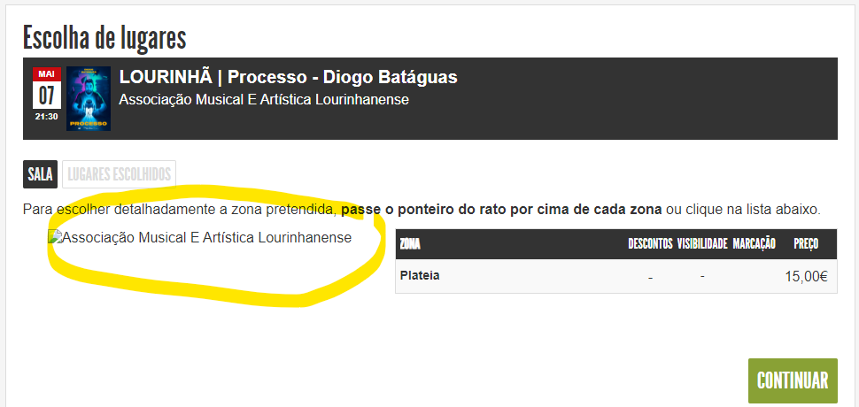 antchagas's tweet photo. @DiogoBataguas
 quero comprar bilhetes mas a Ticktline não deixa selecionar os lugares, vê lá o que se passa ou levas com um Processo... https://t.co/NqpDid5rkv