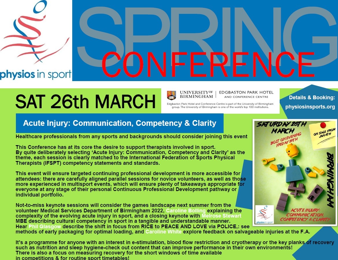 physiosinsport's tweet photo. 𝗦𝗣𝗥𝗜𝗡𝗚 𝗖𝗢𝗡𝗙𝗘𝗥𝗘𝗡𝗖𝗘
𝙤𝙣 𝙨𝙖𝙡𝙚 𝙉𝙊𝙒

https://t.co/RvdmB35HrP

𝙀𝙖𝙧𝙡𝙮 𝘽𝙞𝙧𝙙 𝙅𝘼𝙉𝙐𝘼𝙍𝙔 𝘿𝙞𝙨𝙘𝙤𝙪𝙣𝙩𝙨 

Keynotes plus individual Streams offering broad range of content on Acute Injury from novice to experienced practitioner!

Everyone Welcome! https://t.co/uuqYrB73qK