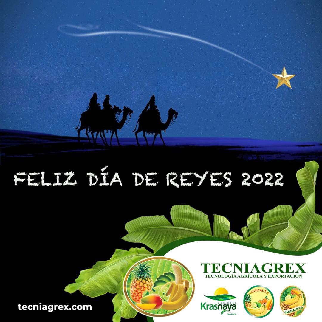 ¡Muchas felicidades de parte de Corporación Blarrion en el día de los Reyes Magos!

#corporacionblarrion, #banana, #reyesmagos, #Tecniagrex, #Frutical, #Banacalm y #Krasnaya, #Ecuador, #Machala, #ElOro.