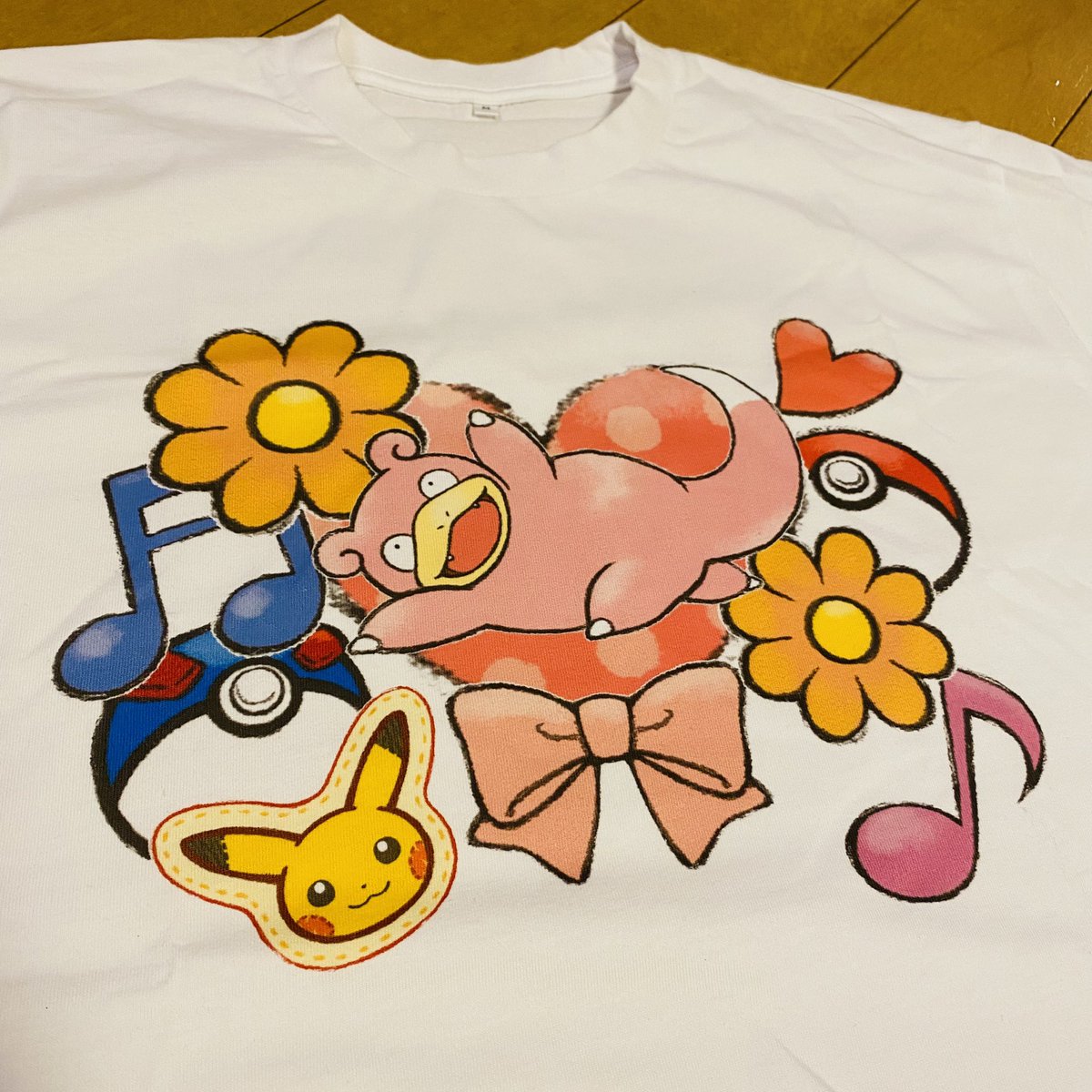 ヤドンのTシャツ、作れます💗