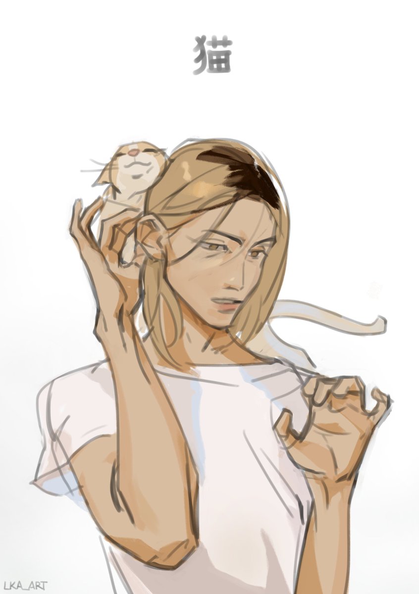 Lka_art's tweet photo. Neko Neko. 
#Kuroo #Kenma https://t.co/s3rzrn9JBs