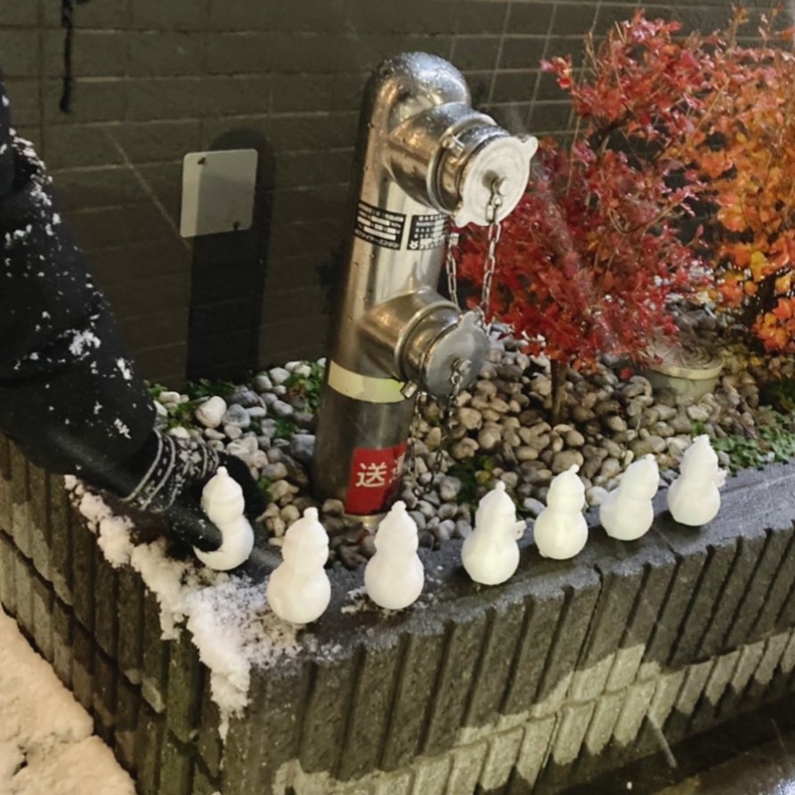 tome3wanoutenki's tweet photo. 雪遊び☃️
数年振りに雪だるまと雪アヒルをあちこちに量産。
楽しかった。
#雪だるま #snowman #スノーボールメーカー #snowballmaker https://t.co/9xlYhi2stF