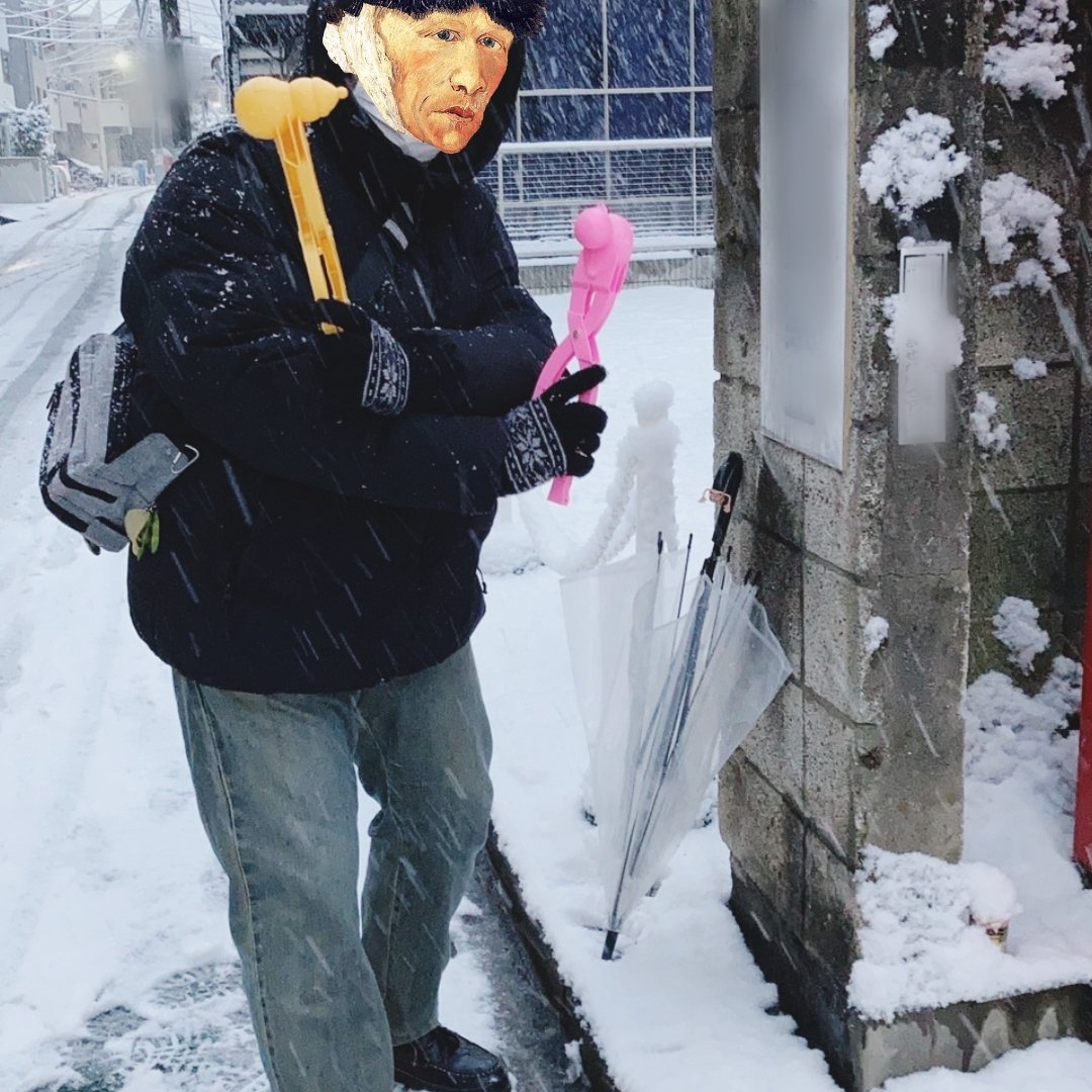 tome3wanoutenki's tweet photo. 雪遊び☃️
数年振りに雪だるまと雪アヒルをあちこちに量産。
楽しかった。
#雪だるま #snowman #スノーボールメーカー #snowballmaker https://t.co/9xlYhi2stF