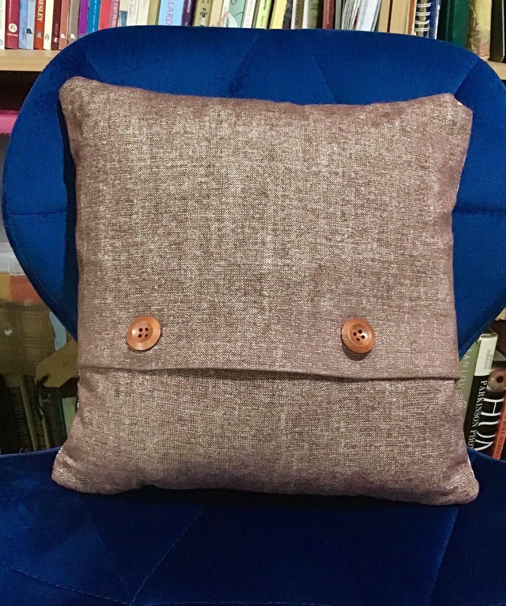 riversidecraft's tweet photo. My most recent patchwork cushion made from little scraps of fabric randomly put together. #patchwork #patchworkcushion https://t.co/MbIjWAW8cr