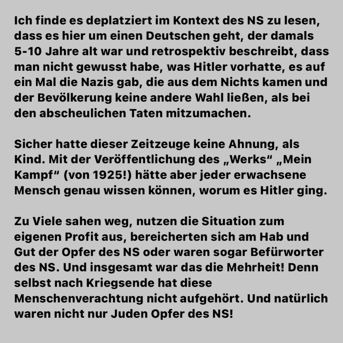 AStaroselski's tweet photo. Nachtrag zur Diskussion um den #Funk Beitrag &amp;der daraus entstandenen Debatte zum Umgang mit der NS-Geschichte.
P.S. Die in Deutschland verfolgten Juden, waren auch Deutsche.
P.P.S. Diese v. Historikern &amp;politischen Theoretikern geführte Debatte wird auf Twitter nicht gelöst. https://t.co/addtTxJ10s
