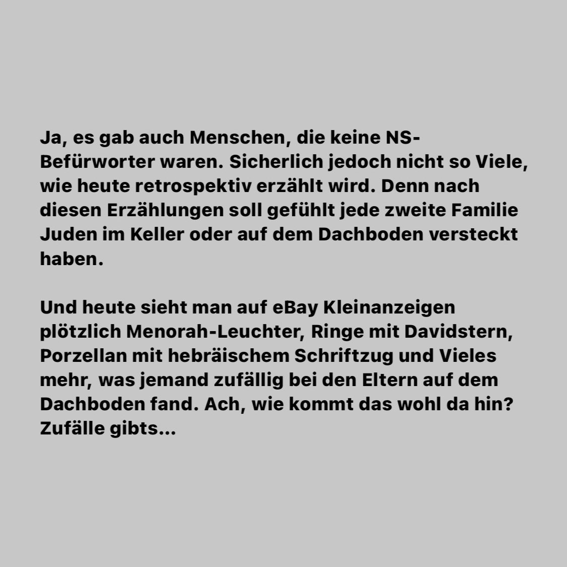 AStaroselski's tweet photo. Nachtrag zur Diskussion um den #Funk Beitrag &amp;der daraus entstandenen Debatte zum Umgang mit der NS-Geschichte.
P.S. Die in Deutschland verfolgten Juden, waren auch Deutsche.
P.P.S. Diese v. Historikern &amp;politischen Theoretikern geführte Debatte wird auf Twitter nicht gelöst. https://t.co/addtTxJ10s