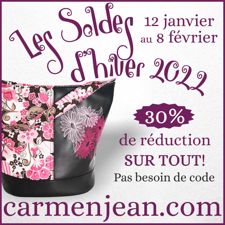 Rejoignez-nous pour le lancement de notre nouveau site web le 12 janvier, et profitez de 30% de réduction sur tout le site ! 
Vente en cours jusqu'au 8 février 2022.
carmenjean.com
#sacamain #artisanmade #artisanal #madeinfrance #madeindordogne #soldes2022 #réduction
