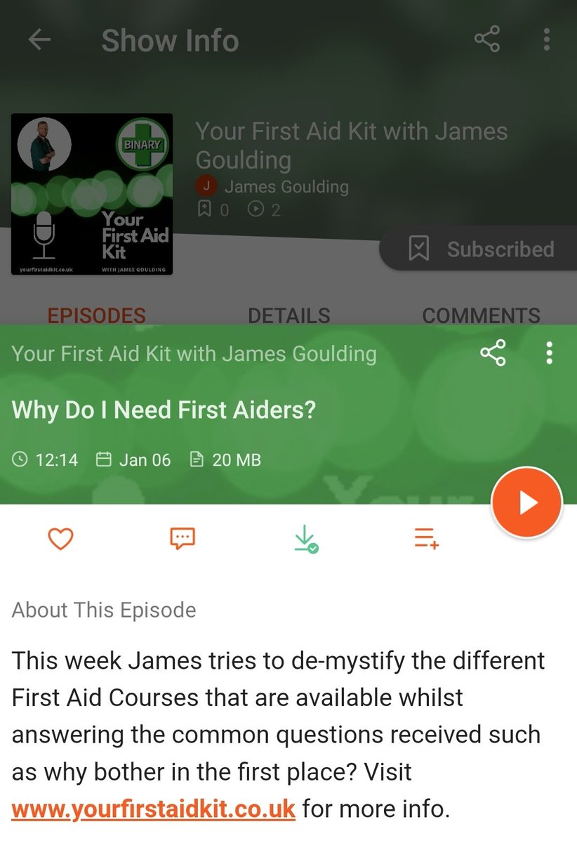 plus_binary's tweet photo. The first episode of our exciting new podcast is now available! Go to wherever you normally get your podcasts from and search for "Your First Aid Kit" so that you can stay up to date on any developments in the field of First Aid. #FirstAid #Podcast #NewEpisode #FirstAidKit https://t.co/1mxQYE2Gq2