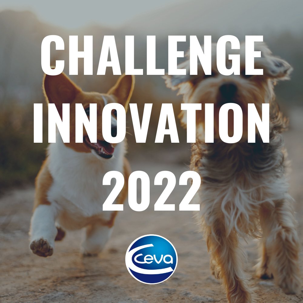 Ceva_France's tweet photo. Ceva Santé Animale lance le #ChallengeInnovation2022 🚀 ! 
 
Le but ? Accompagner la #startup qui, par son #innovation, saura décrypter les comportements de nos compagnons à 4 pattes ⤵️ https://t.co/osuuv7FIOU