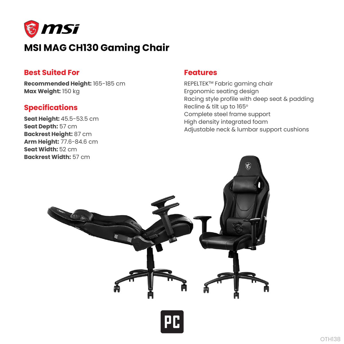 pcMaldives's tweet photo. Emphasizing durability without compromising comfort, the MSI MAG CH130 Gaming Chair coated with REPELTEK Fabric is specifically designed for those long gaming hours!
Cash price: MVR 8,000/-
.
.
.
#msi #gamingchair #repeltekfabric #gaming #personalcomputersmv #pcmv #pcmaldives https://t.co/sVswzRC0Oa
