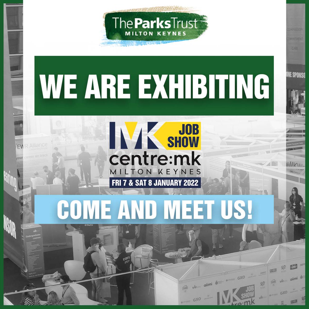 The Parks Trust (@theparkstrust) on Twitter photo Are you coming to <a href="/MKJobShow/">MK Job Show</a> this weekend?
The Parks Trust and <a href="/willenlake/">Willen Lake</a> are exhibiting to showcase the fantastic #career opportunities available within our organisation.
Pop by to have a chat to one of our team!
Find out more about the event โฌ๏ธ
mkjobshow.co.uk Are you coming to <a href="/MKJobShow/">MK Job Show</a> this weekend?
The Parks Trust and <a href="/willenlake/">Willen Lake</a> are exhibiting to showcase the fantastic #career opportunities available within our organisation.
Pop by to have a chat to one of our team!
Find out more about the event โฌ๏ธ
mkjobshow.co.uk
