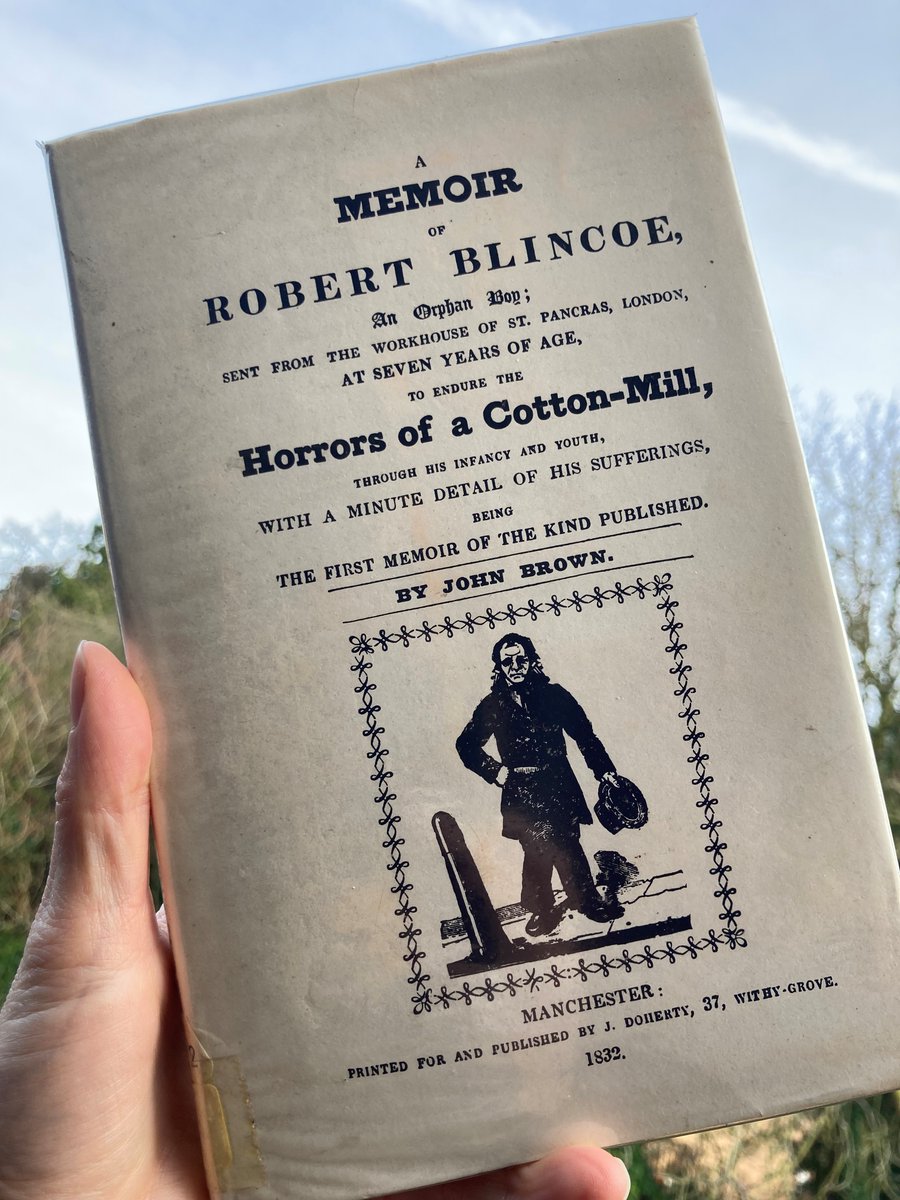 DerbyshireDRO's tweet image. Our #LocalStudies book of the week is 'A Memoir of Robert Blincoe' - a harrowing first hand account of life working in #19thC cotton mills, including the notorious Litton Mill in #Derbyshire. It was one of the first working class autobiographical memoirs ever published.