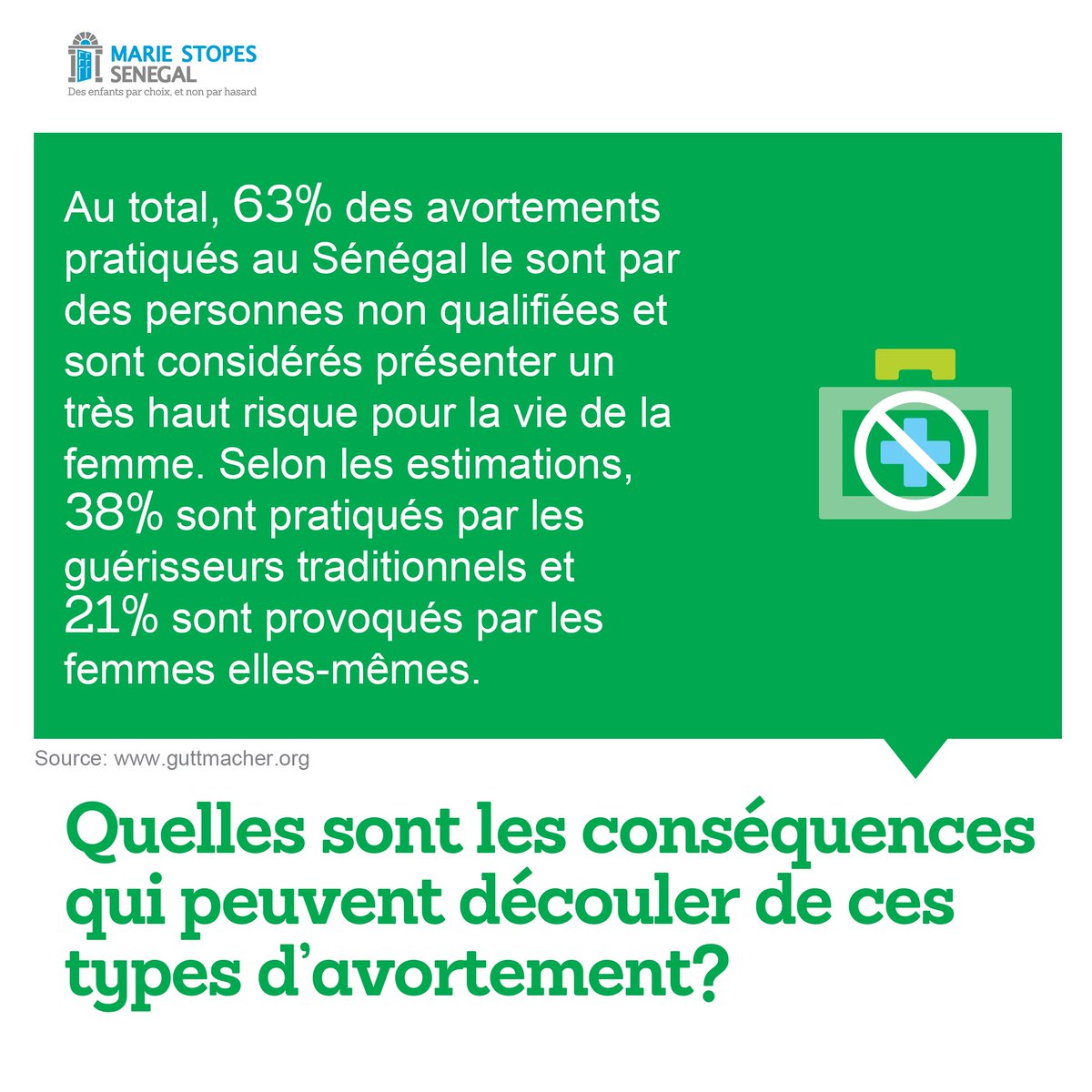 MSISenegal's tweet photo. Q2: Quelles sont les conséquences des avortements clandestins.
#avortementclandestin #unsafeabortion  
@renpesnationale @ANJSRPF @YWASN @RESOPOPDEV_sn @ShedecidesSN https://t.co/vd0BY1CZ0e