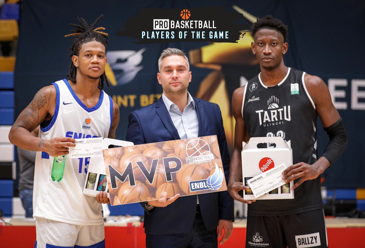 ProBasketball #ENBL Players Of The Game! 💯

Here's the players that yesterday shined the most by decision of team coaches: 
🔥 BC Enisey - Rion Brown
14 PTS, 6 REB, 3 AST, 3 STL
🔥 Tartu Ulikool Maks&amp;Moorits - Emmanuel Wembi
18 PTS, 13 REB, 2 BLK

Prizes from <a href="/ProBasketballLV/">Basketbola veikals</a> 🏀