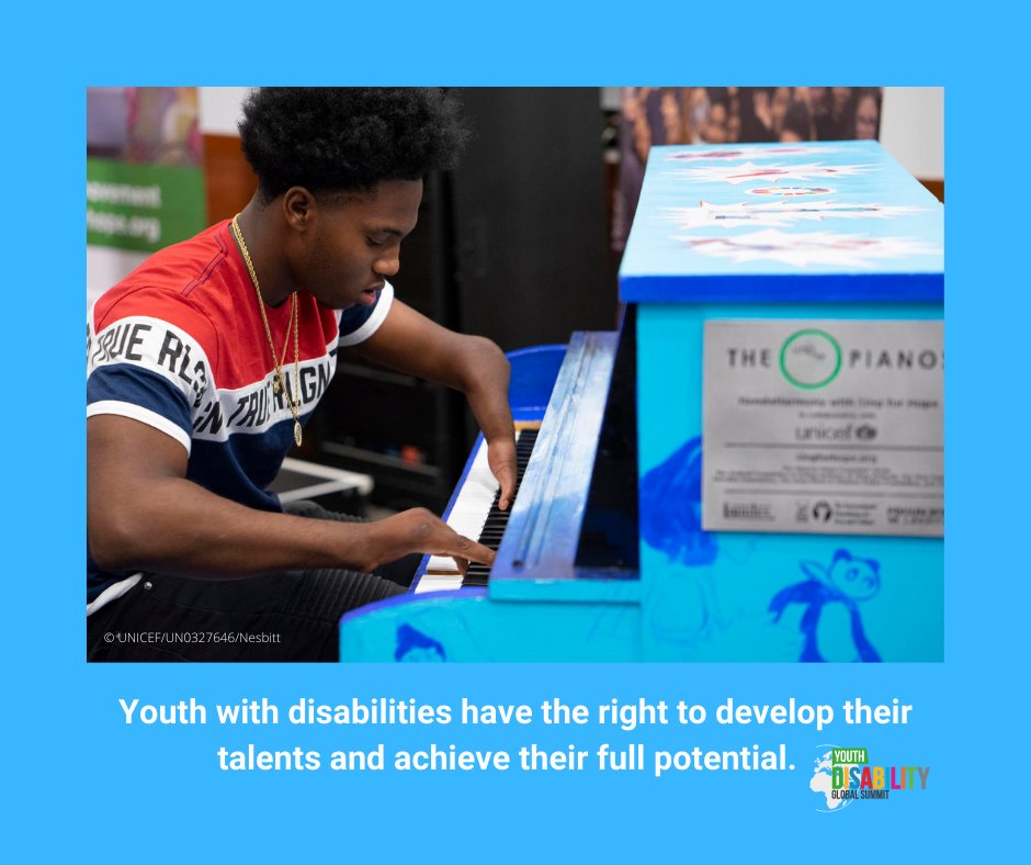 GDS_Disability's tweet photo. Youth with disabilities have the right to develop their talents and achieve their full potential.
@IDA_CRPD_Forum @UNICEF @AtlasAlliansen
#GDSYouth2022 #GDS2022 #NothingAboutUsWithoutUs #WeThe200MillionYouth #InclusionLeadership #GiveUsAchanceNotFavors https://t.co/ageqWyGmDt