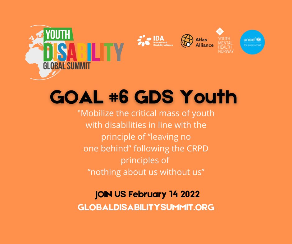 GDS_Disability's tweet photo. We are ambitous❗️💪
Youth deserve to have this kind of platform to ensure that the principles of the Convention on the Rights of #PersonsWithDisabilities are achieved.
Register online NOW for the #GDSYouth2022 on February 14, 2022 https://t.co/p5GrVYMgYB
#InclusionLeadership https://t.co/kIGMsjc9ru