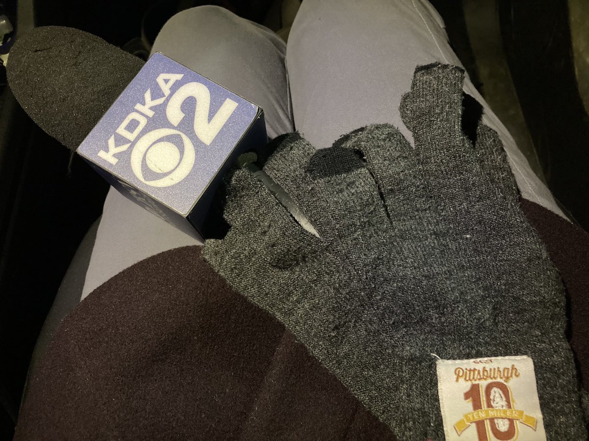 It’s MISERABLE OUT… yup not only is it really cold but the wind is just BRUTAL. I couldn’t find my gloves this morning, thankfully ⁦<a href="/SmithmyerPhotog/">Brian Smithmyer</a>⁩ had an extra pair of gloves!! Snow is on the way! More on ⁦<a href="/KDKA/">KDKA</a>⁩