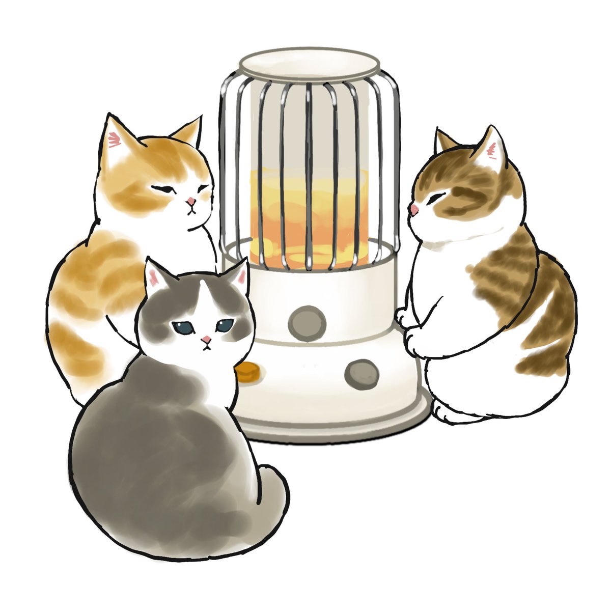 「雪だね❄️ 」|ぢゅの🐈のイラスト