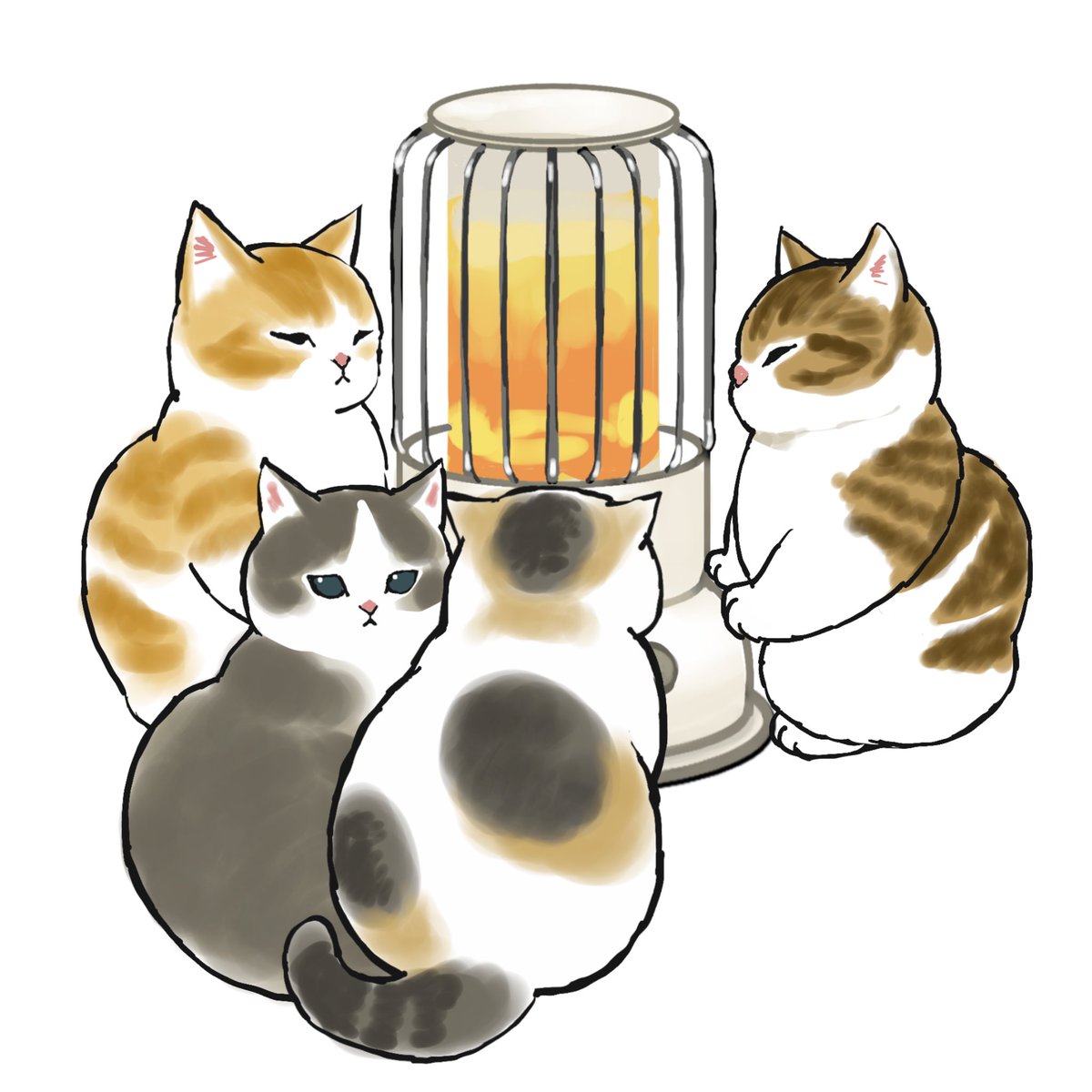 「雪だね❄️ 」|ぢゅの🐈のイラスト