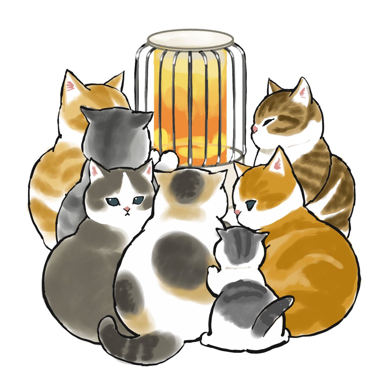 「雪だね❄️ 」|ぢゅの🐈のイラスト