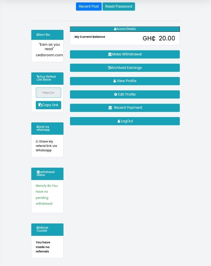 You can make money in Ghana by reading and commenting on news