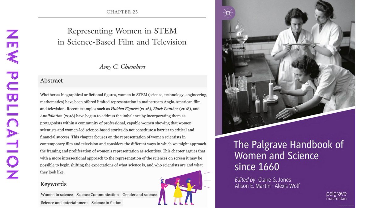 AmyCChambers's tweet photo. AVAILABLE NOW: Delighted to be part of the @Palgrave Handbook of #WomenAndScience! Please order a copy for your library!
Finally bringing my #WomenInSTEM #SciEnt #SciComm #HSTM #HistSci work together! https://t.co/p6HLREQDtY https://t.co/DY3jQtDZ2a