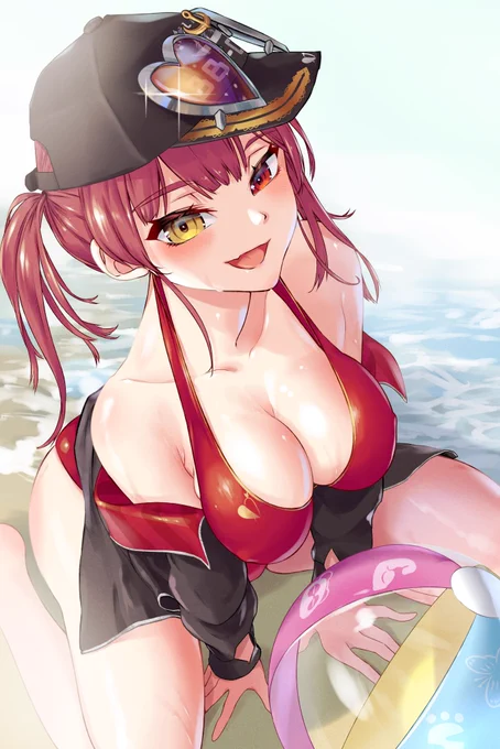 #冬だけどホロ水着
水着船長だ! 