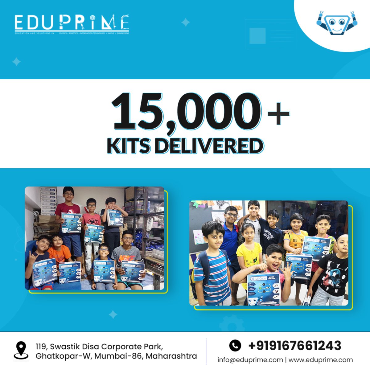 eduprimetech's tweet photo. Make your child tech-savvy and future-ready!
Join Now for your child's bright future!
#Robots #robotics #STEM #roboticsforkids #codingdays #codingforkids #STEMeducation #studentproject #eduprime https://t.co/kkTkoab8Fy