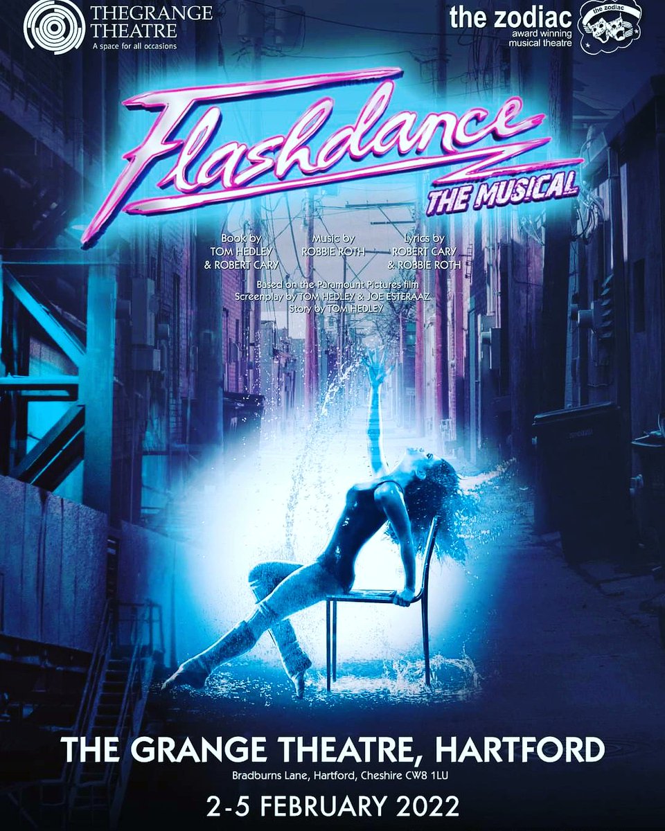 The Grange Theatre (@grangetheatre) on Twitter photo Flashdance | The Musical
2nd - 4th February 2022 - 7.30pm
5th February 2022 - 2.00pm & 7.30pm
🎶What a feeling, being's believin
thegrangetheatre.com/boxoffice
01606 539040 | produced by The <a href="/TheZodiac1/">Zodiac Theatre Group</a> Musical Theatre
Come and see theatre safely and park for free too! Flashdance | The Musical
2nd - 4th February 2022 - 7.30pm
5th February 2022 - 2.00pm & 7.30pm
🎶What a feeling, being's believin
thegrangetheatre.com/boxoffice
01606 539040 | produced by The <a href="/TheZodiac1/">Zodiac Theatre Group</a> Musical Theatre
Come and see theatre safely and park for free too!