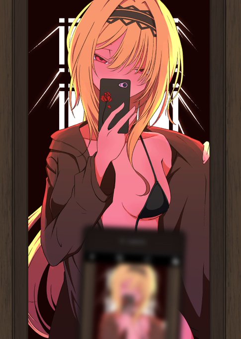 自撮りするちとせ嬢 