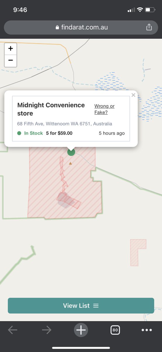 Haiimbelle's tweet photo. was looking for a rat test saw this in the middle of wa.. asbestos hazard zone…? well atleast its in stock! who’s keen for a road trip? #FindaRAT https://t.co/hRyu5tbyNu