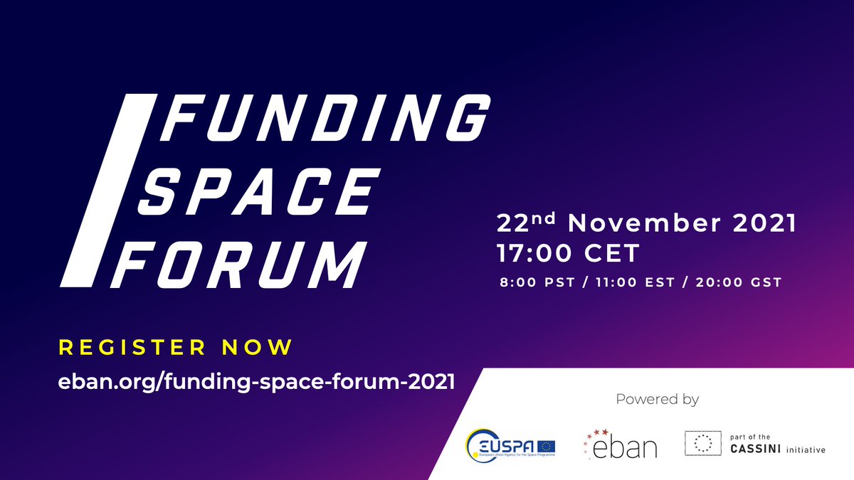 EBAN_org's tweet photo. #Space is taking off on https://t.co/lRFGHtBOuq! The Space #Funding Forum by @EU4Space &amp; @defis_eu and the 1st Space #Investment Forum by @eencat @AndaluciaJunta &amp; @Houston_Angels are free to watch on https://t.co/lRFGHtBOuq now!
#angelinvesting #businessangel #spacetech #startup https://t.co/nwr3EzsKqA